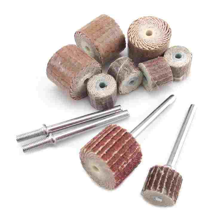 活柄百叶磨头 砂纸打磨轮 百页轮 砂布轮 抛光轮 活柄叶轮 千叶轮