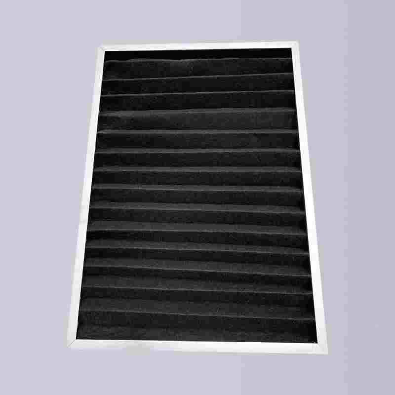 供应板式活性炭空气过滤器废气处理排风箱过滤网折叠式活性炭插片
