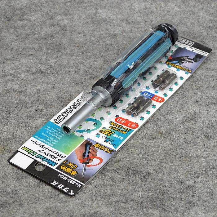 日本威威 VESSEL 棘轮螺丝刀套装起子 带4批头 830-MG4 820FX-4