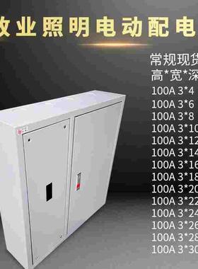 正品致业白色空气开关配电箱C45100A3*18位控制箱强电箱铁布线箱