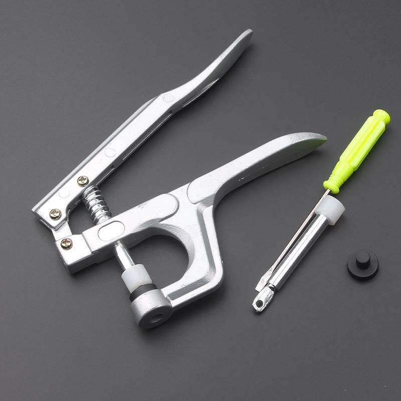 新款工具四合扣钳 T3/T5/T8塑料树脂纽扣手压打扣钳子 安装包邮