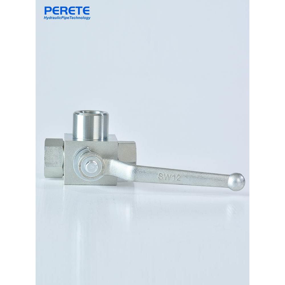 三通液压高压球阀 碳钢英制内丝换向阀门 G1/8 G1/4 G3/8 G1/2 G1