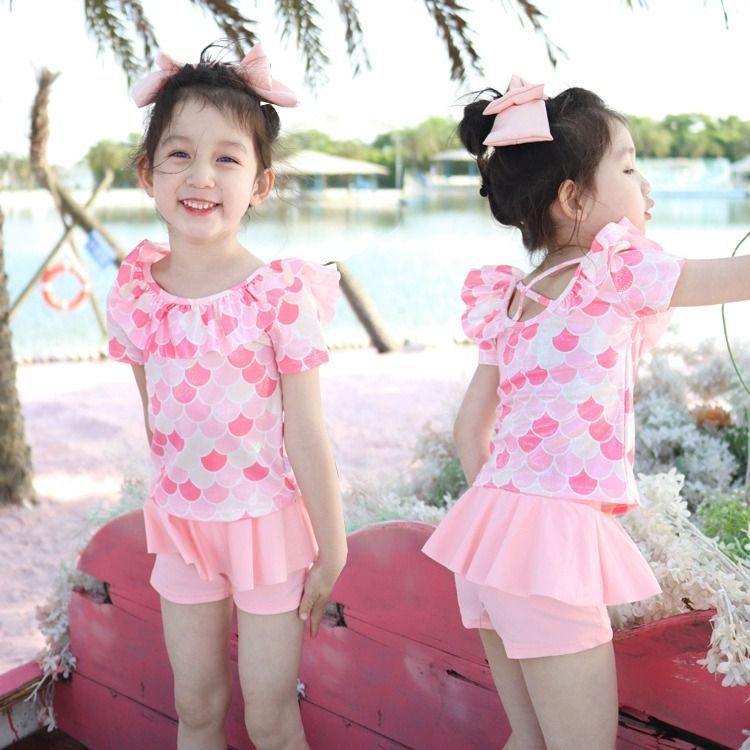 美人鱼儿童泳衣女童小孩