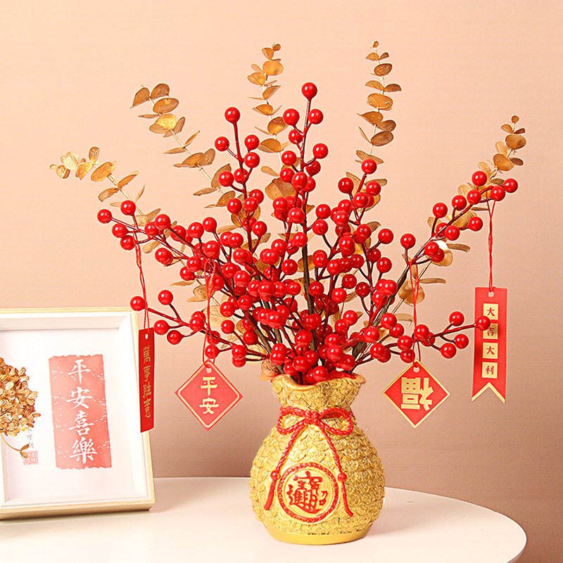 树脂福袋花瓶摆件钱袋子