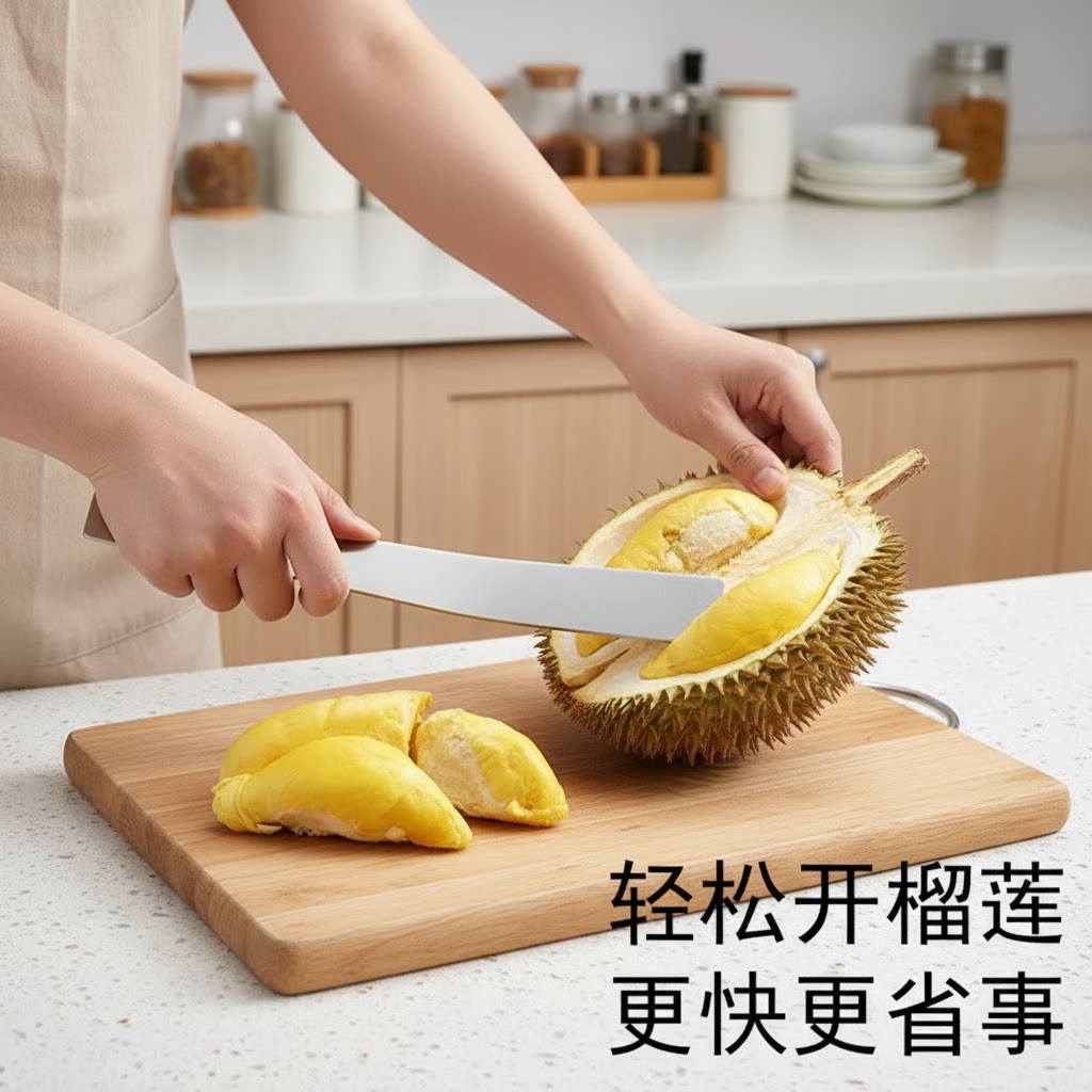 开榴莲刀开榴莲神器不锈钢剥橙器水果剥皮工具进斜口水果刀包邮