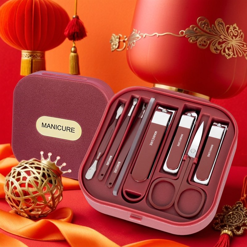 防飞溅指甲刀套装修剪指甲剪多功能指甲钳修甲护理工具修美甲家用
