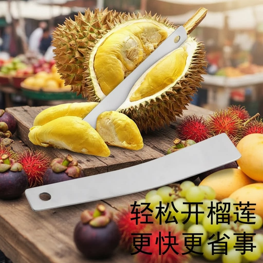 包邮加厚开榴莲刀开榴莲神器不锈钢剥橙器水果剥皮工具榴莲刀摊档