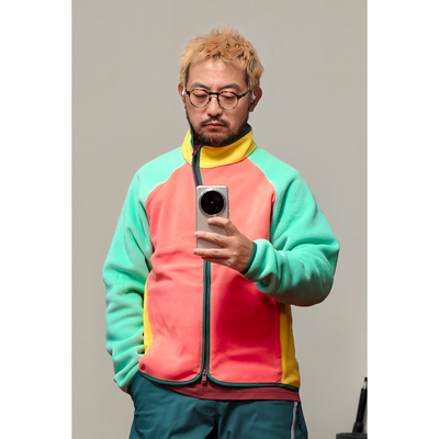 WtW 斜门襟立领抓绒中间层 COLORED Fleece Mid Layer