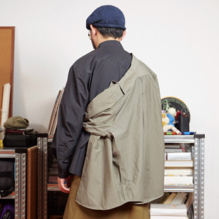 Shirt Leaf WtW 棉尼龙混纺贴口袋「树叶」衬衫