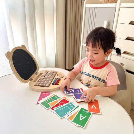 跨境儿童仿真画板过家家玩具创意笔记本电脑设计儿童早教益智玩具