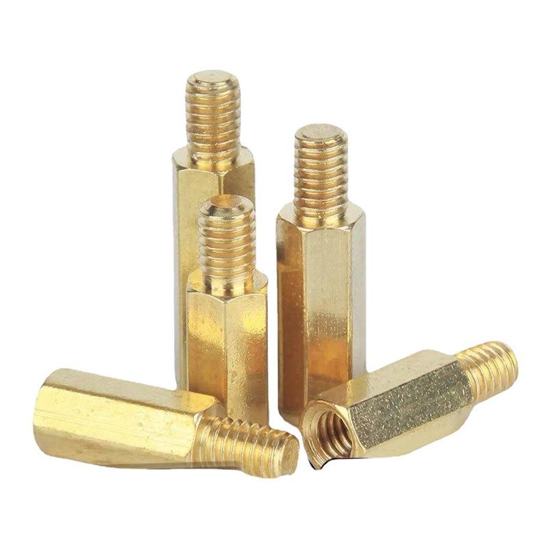 全新H59款环保黄铜单通铜柱 +4牙长六角型凸型黄铜隔离柱,五金/工具,螺柱,淘宝优惠券,粉丝福利购,淘宝优惠卷