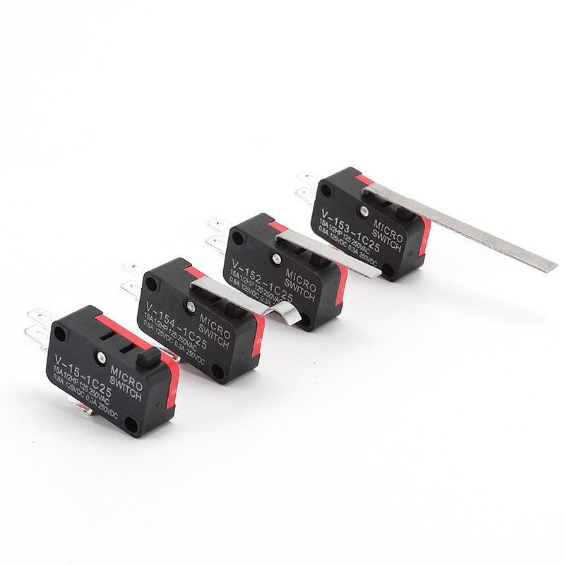 V-156-1C25长轮微动开关w 常开 常闭  限位开关 纯银触点 行程开