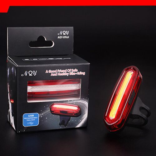 -096 自行车尾灯USB充电警示灯 山地车骑行装备配件(多款式)