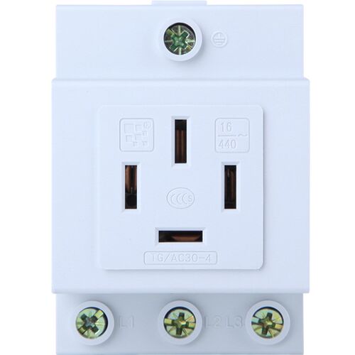 TG/AC30-4 16A模数化插座380V三相四线导轨式四孔电源模块插