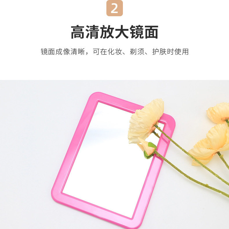 员工护士便携磁性镜卫生间磁吸镜子磁吸式铁皮柜宿舍桌面更衣柜