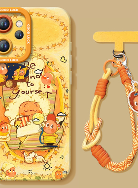 黄色星星人适用oppoReno15手机壳Reno14pro保护套Rone13新款OPPO硅胶12全包11防摔Reon10外壳9带挂绳8高级感7