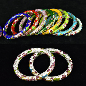 老货北京景泰蓝手镯女款纯手工铜胎掐丝珐琅手环中国复古风送妈妈