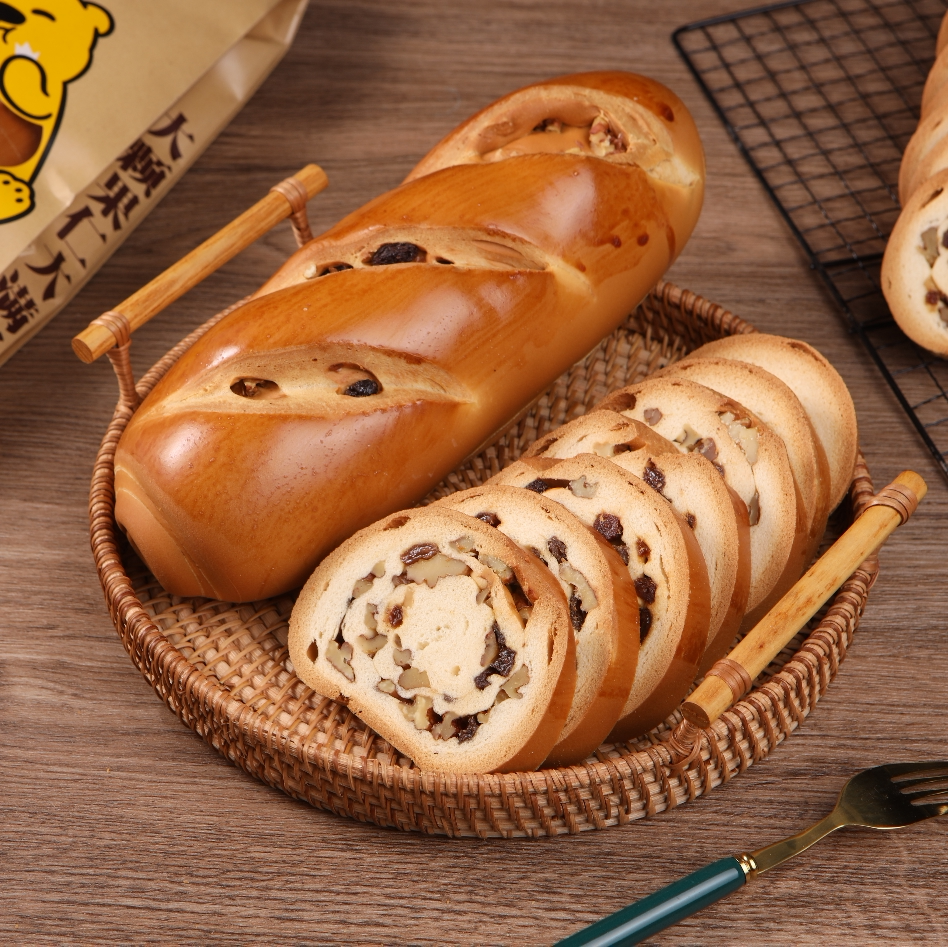 沙角鹿全麦列巴大面包大列巴切片坚果西式早餐零食核桃仁全麦