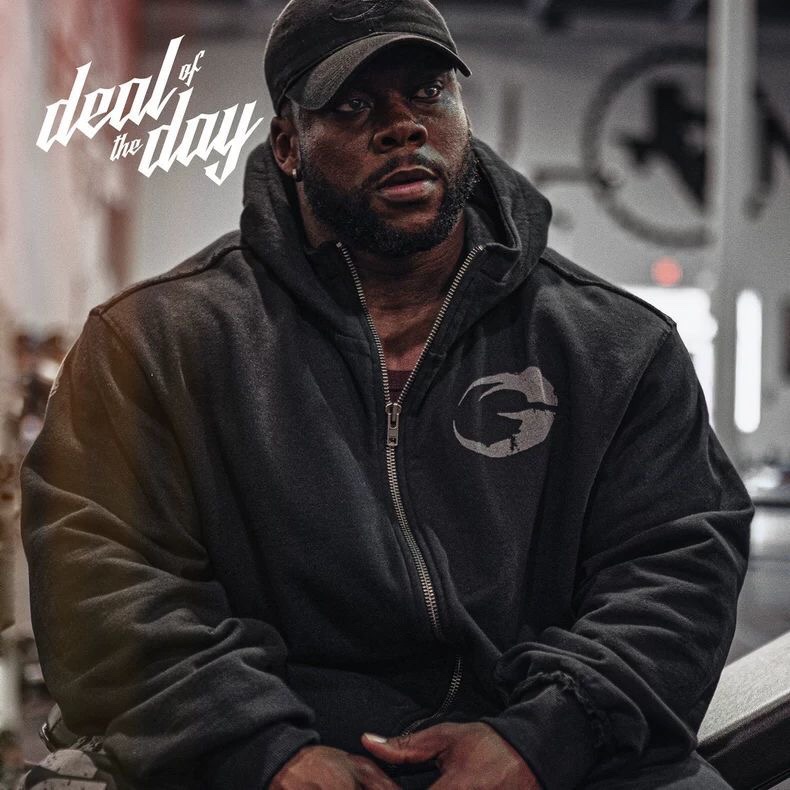 GASP大码秋冬健身运动训练重磅水洗无感印花开衫连幅卫衣外套