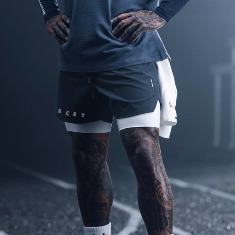 夏季新款肌肉健身美式双层速干运动短裤男士休闲跑步健身训练裤子,运动服/休闲服装,运动中长裤／短裤,淘宝优惠券,粉丝福利购,淘宝优惠卷