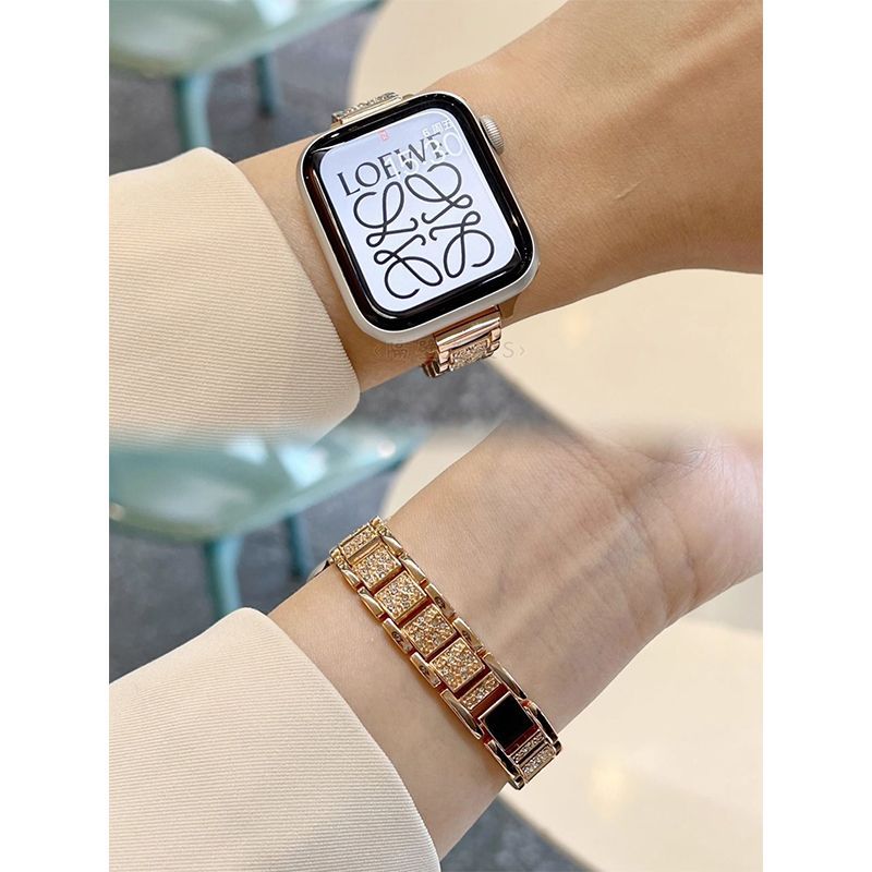 适用vivowatchgt手表带女款夏季高级满钻满天星vivowatch3腕带