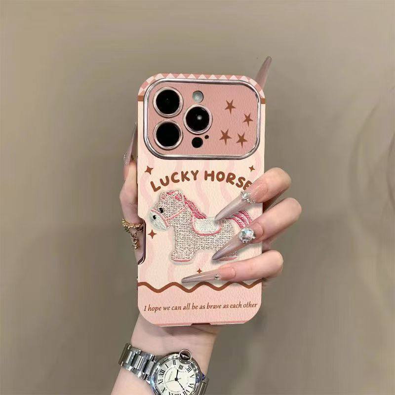 适用苹果17ProMax马年手机壳iPhone16/15波浪小马14/13小羊皮女款,个性定制/设计服务/DIY,手机壳/保护套定制,淘宝优惠券,粉丝福利购,淘宝优惠卷
