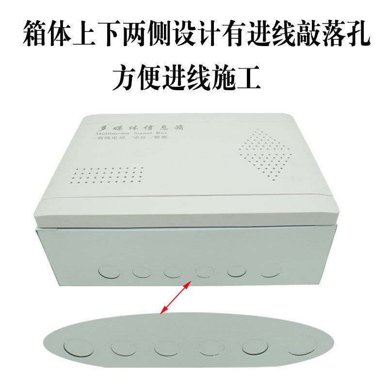 包邮明装弱电箱家用明装多媒体信息箱塑料盖板不挡wifi信号壁挂箱