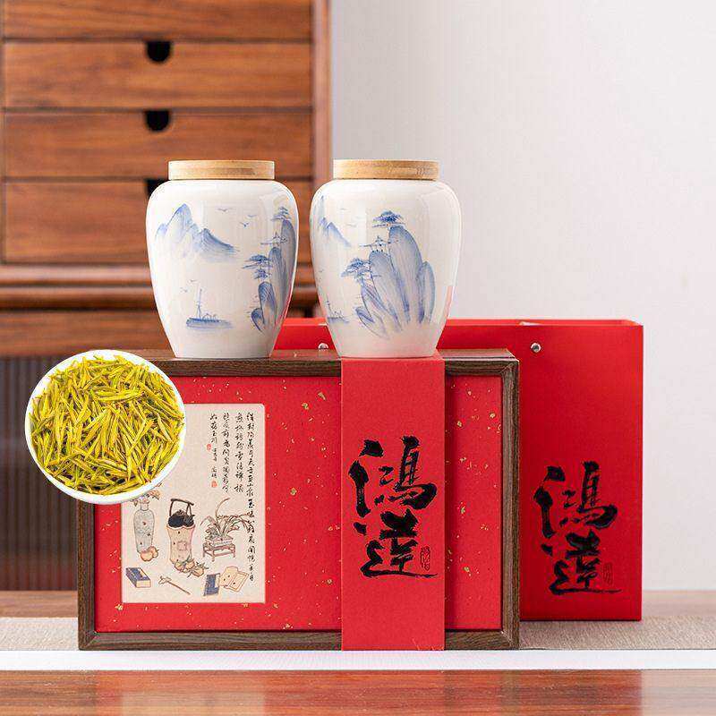 黄金芽2026特级新茶安吉高山白茶春茶奶白茶绿茶节日送领导礼盒装