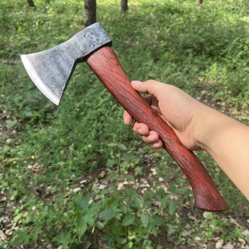 斧头户外斧子工具采伐斧劈柴砍树家用全钢板斧防身结实耐用开山斧