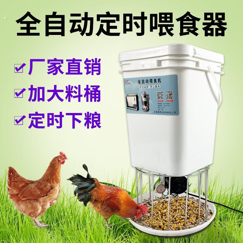 养鸡自动喂鸡喂食器鸡鸭神器全自动食槽投料机鸽子饲料定时下料器