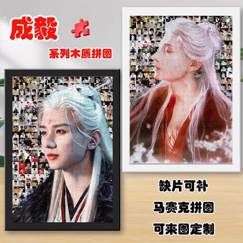 成毅拼图赴山海李沉舟相框1314片明星剧照木质手工生日礼物可定制