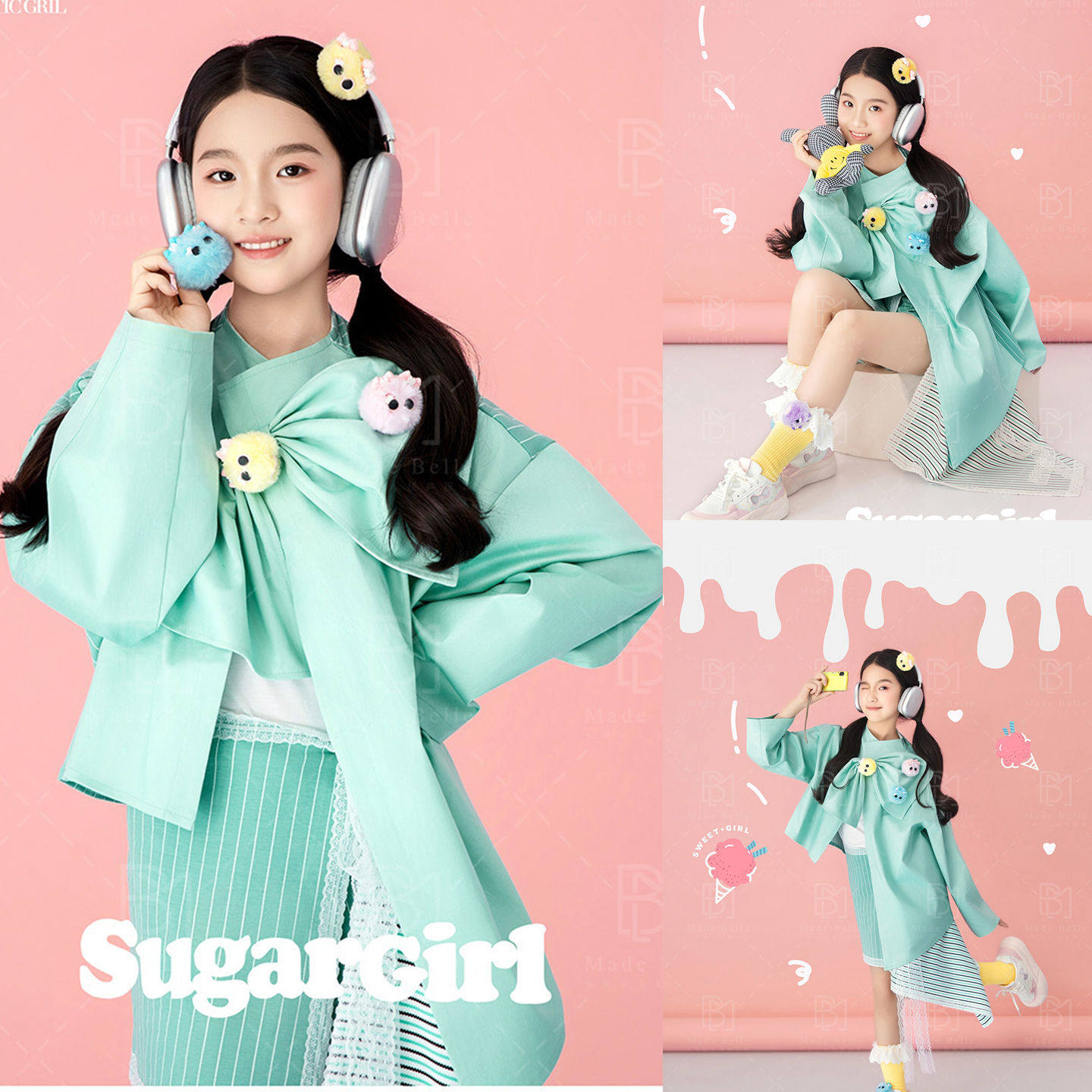 米蒂贝儿甜美少女风写真服装韩系梦幻摄影演出服儿童摄影影楼拍照