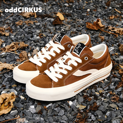 oddCIRKUS栗子棕色滑板鞋23新款