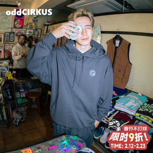 oddCIRKUS连帽卫衣 日系宽松版型新版logo套头卫衣套头衫男女同款