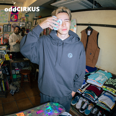 oddCIRKUS连帽卫衣 日系宽松版型新版logo套头卫衣套头衫男女同款