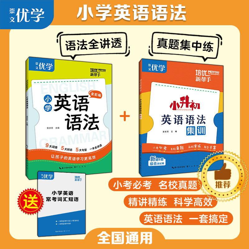 培优新帮手小学英语语法全彩版思维导图3456六年级小升初英语总复习知识大全一本讲透小学英语语法小升初阅读理解语法真题集训图片