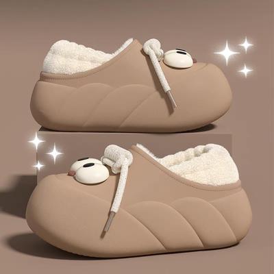 包跟防水棉拖鞋女款冬季外