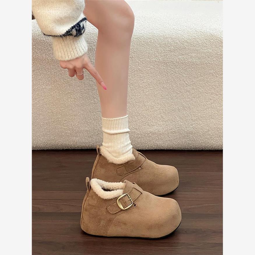 厚底内增高毛毛勃肯鞋女2