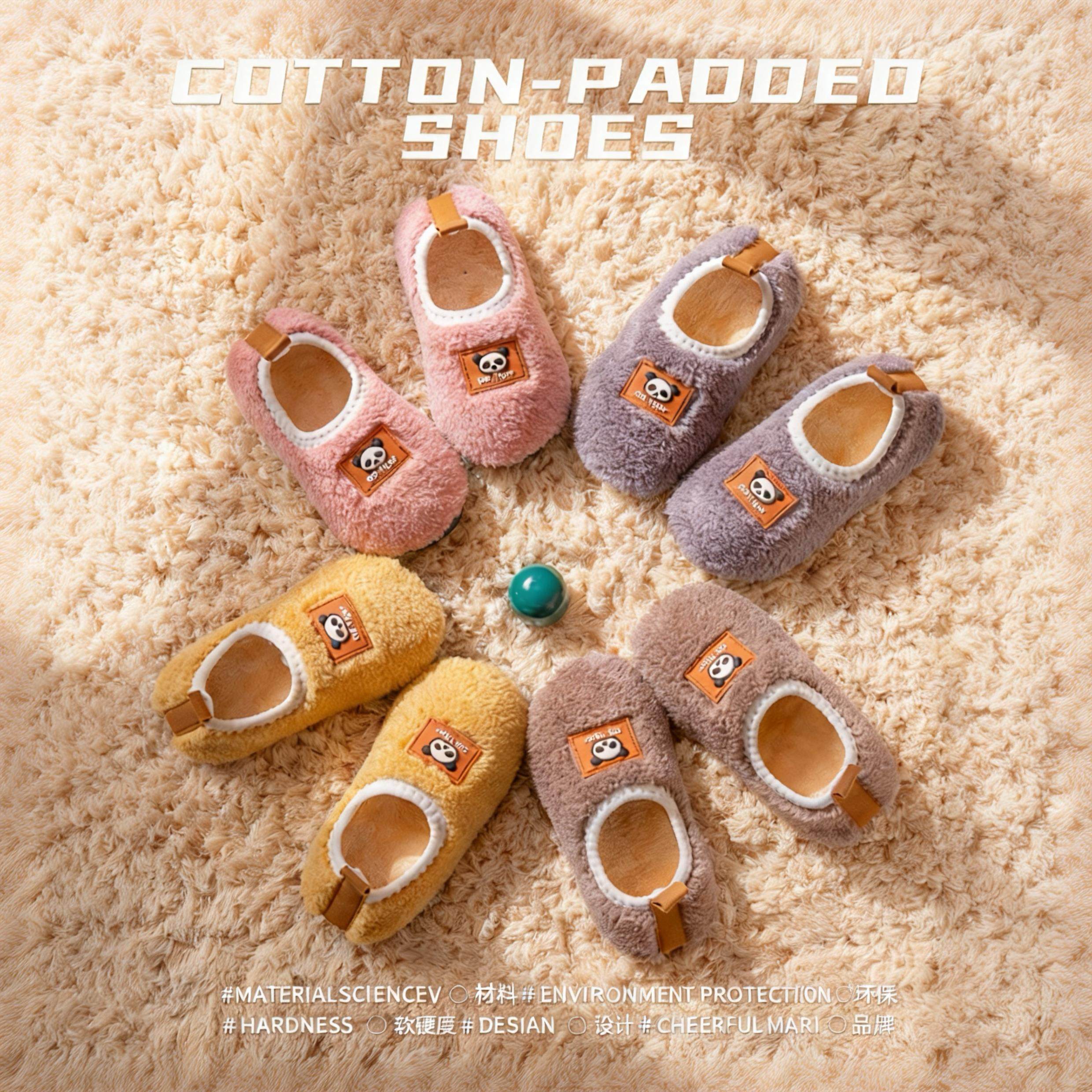 宝棉拖鞋男童包跟孩1防滑