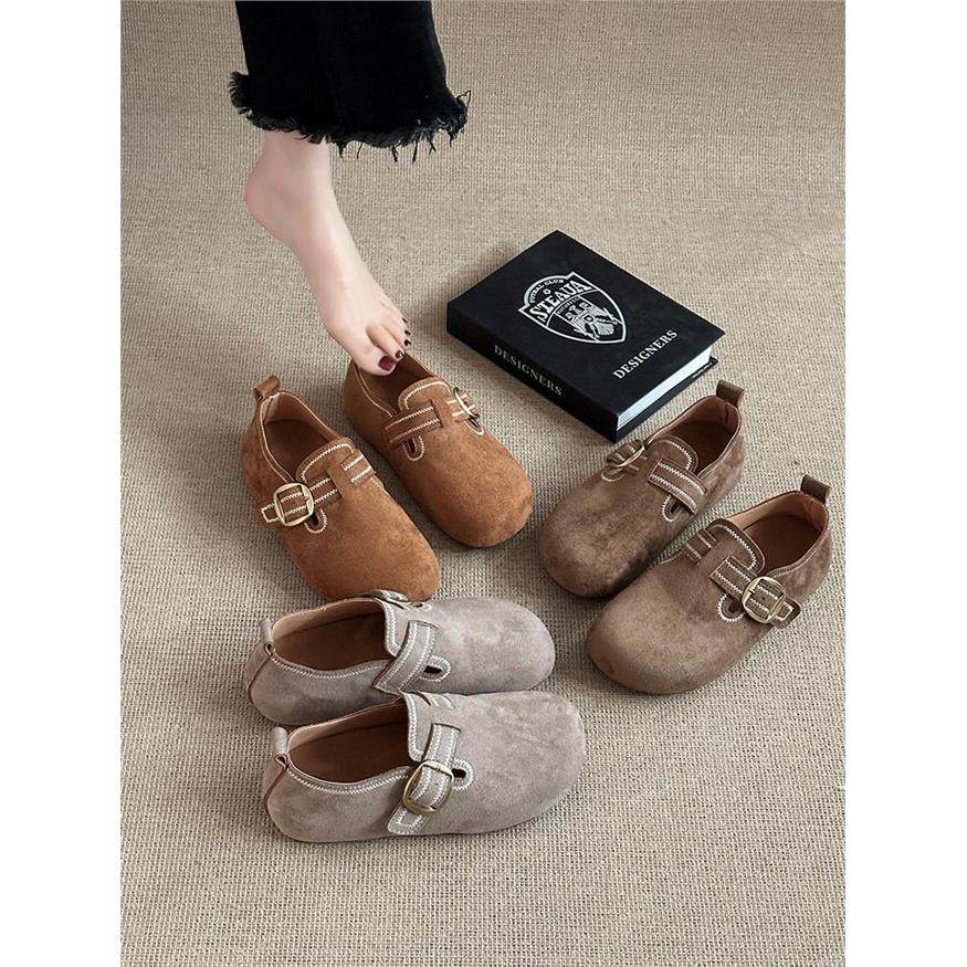 时尚花纹全包平底内增高勃肯鞋女2026春季新款内增高反绒深口单鞋,女鞋,勃肯鞋/软木鞋,淘宝优惠券,粉丝福利购,淘宝优惠卷