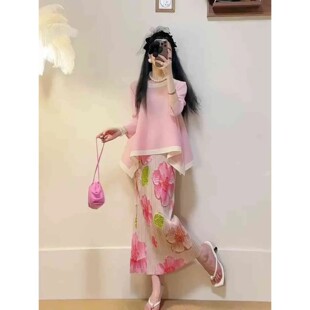 小香风半身裙子上衣衣服2025夏装时尚减龄名媛网红两件套装女夏季