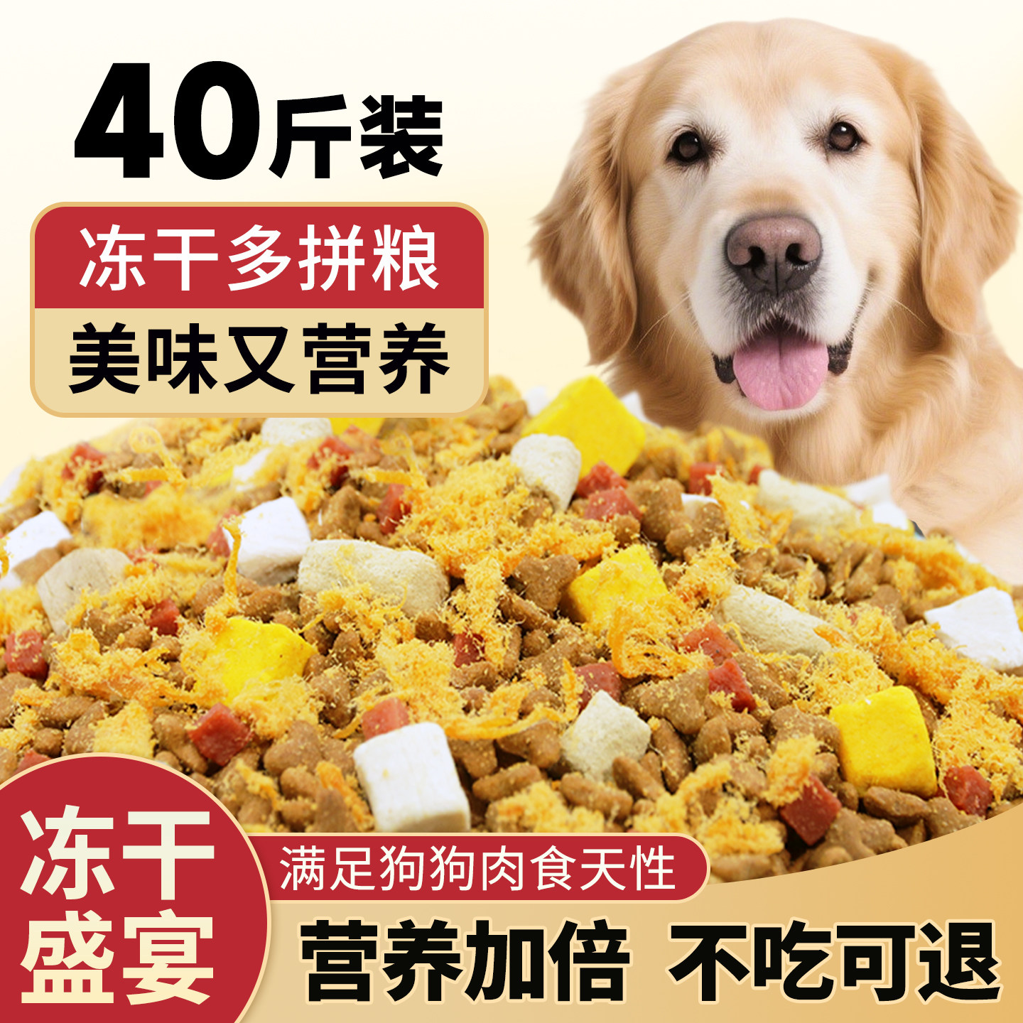冻干狗食10斤幼犬成犬金