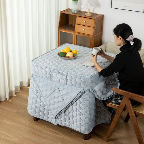 多功能加厚亲肤绒面烤火罩