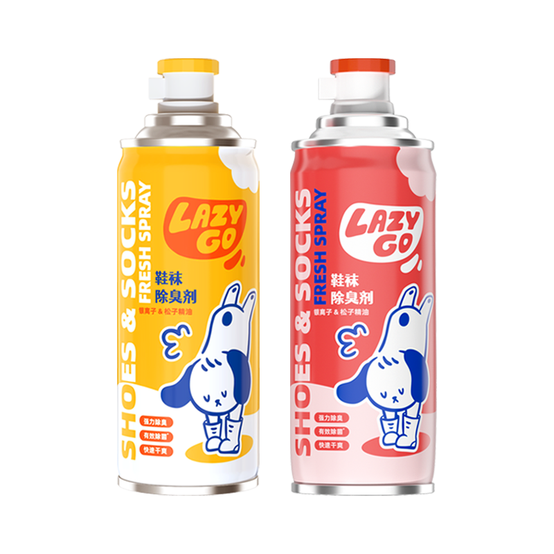 【所有女生直播间】lazygo鞋袜除臭剂260ml*3瓶 鞋子除臭喷雾