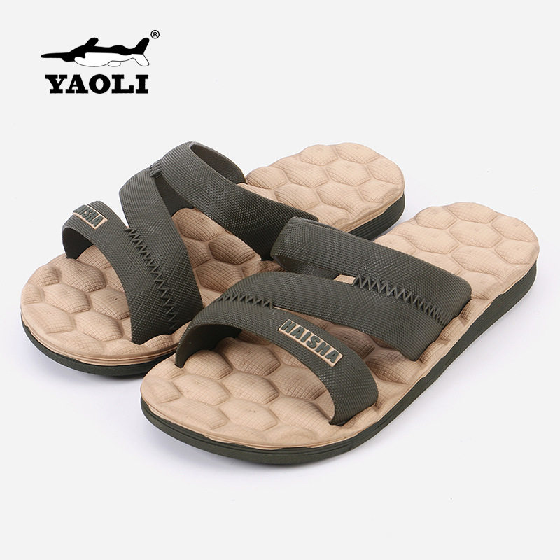 正品拖鞋男士橡胶底防滑穴位按摩保健轻便软底时尚款外贸凉拖鞋男,流行男鞋,一字拖,淘宝优惠券,粉丝福利购,淘宝优惠卷