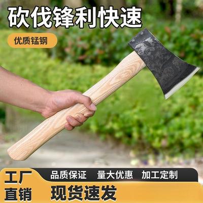 锻打斧头手工户外用木工劈柴斧子