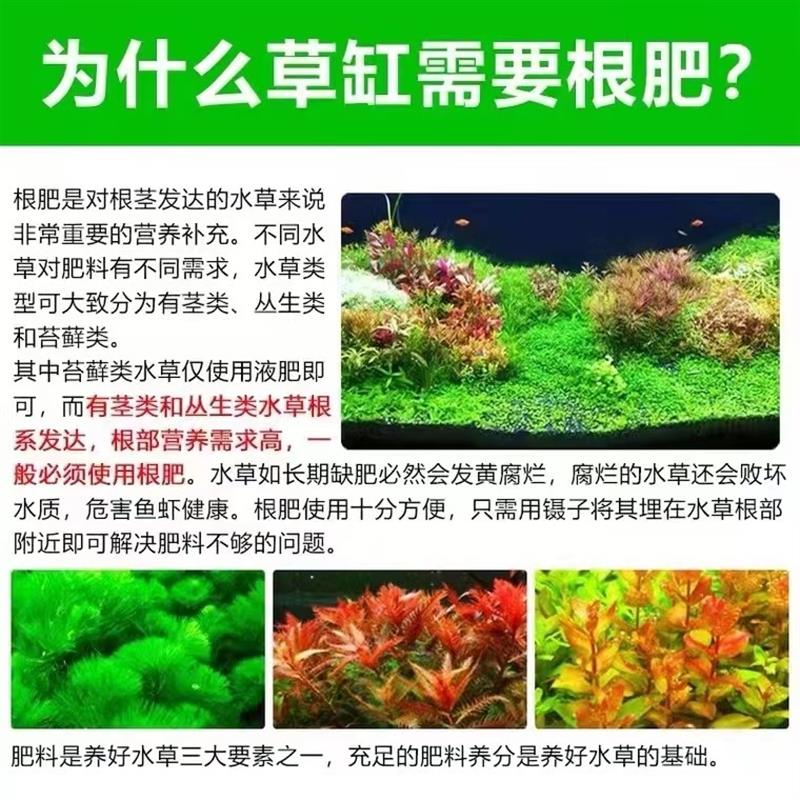 水草基肥底肥鱼缸缓释肥料固体长效颗粒肥陶粒砂水草泥能源沙根