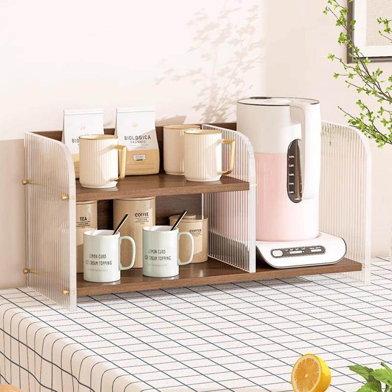 桌面置物架亚克力餐桌多层收纳整理架家用桌上茶水吧放水杯架子,厨房/烹饪用具,抹布架/厨房清洁收纳架,淘宝优惠券,粉丝福利购,淘宝优惠卷