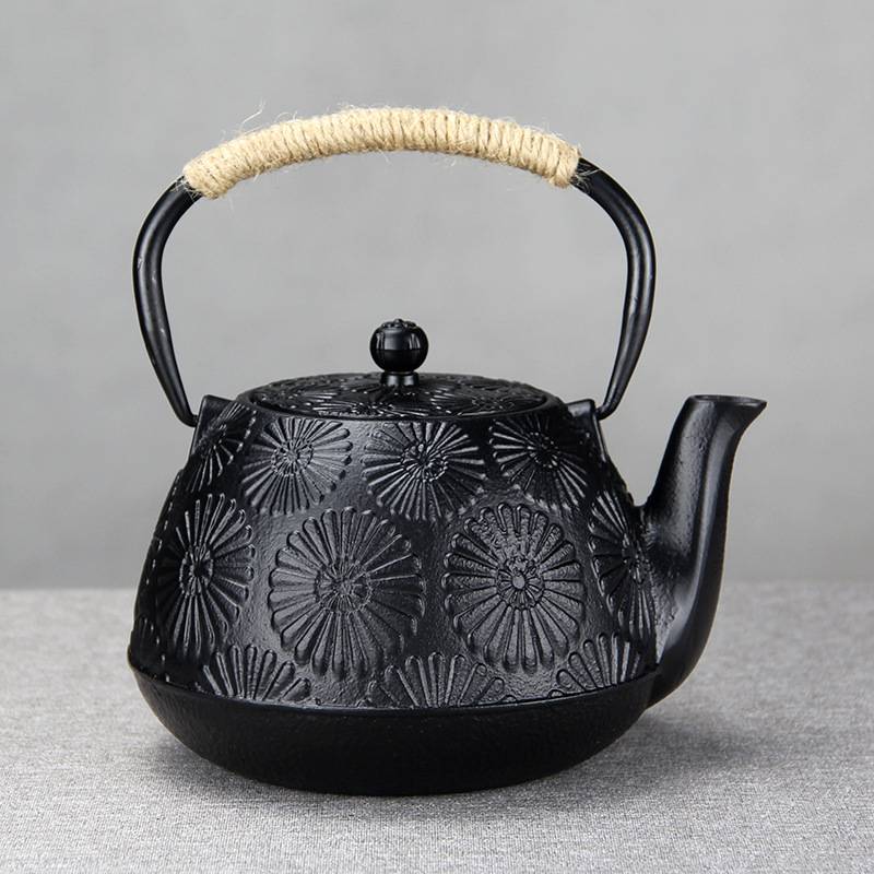 日式风1200ml泡茶手工铸铁壶水壶