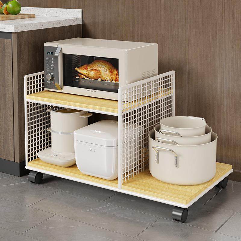 微波炉置物架厨房落地式多层家用可移动多功能烤箱锅具收纳架子,厨房/烹饪用具,微波炉置物架,淘宝优惠券,粉丝福利购,淘宝优惠卷